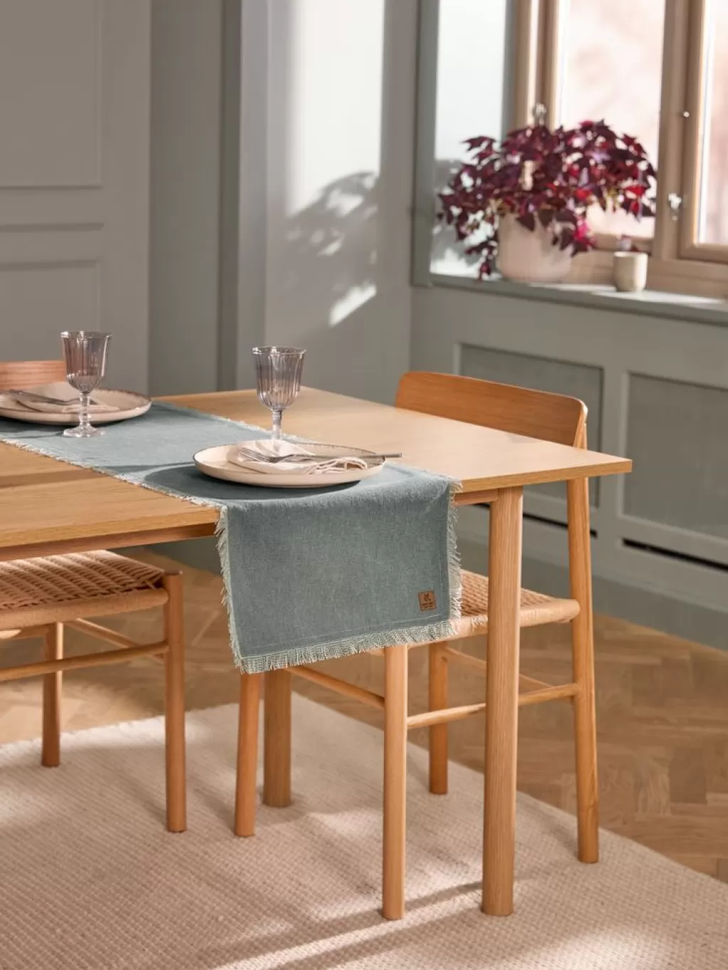 Outlet BEKKEBLOM Bieżnik 40x150 zielony