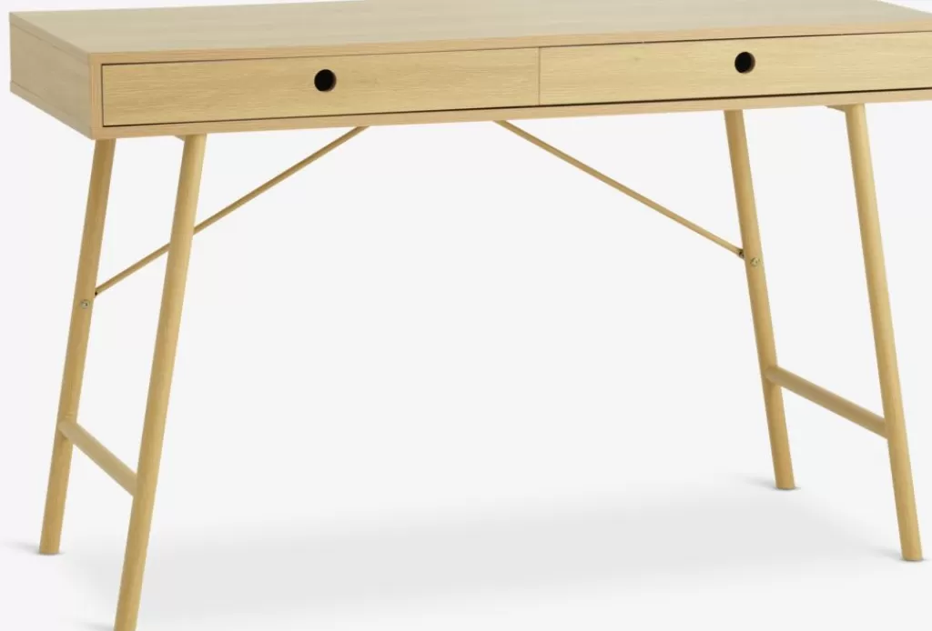 Discount LINDVED Biurko 48x120 2 szuflady kolor dębu