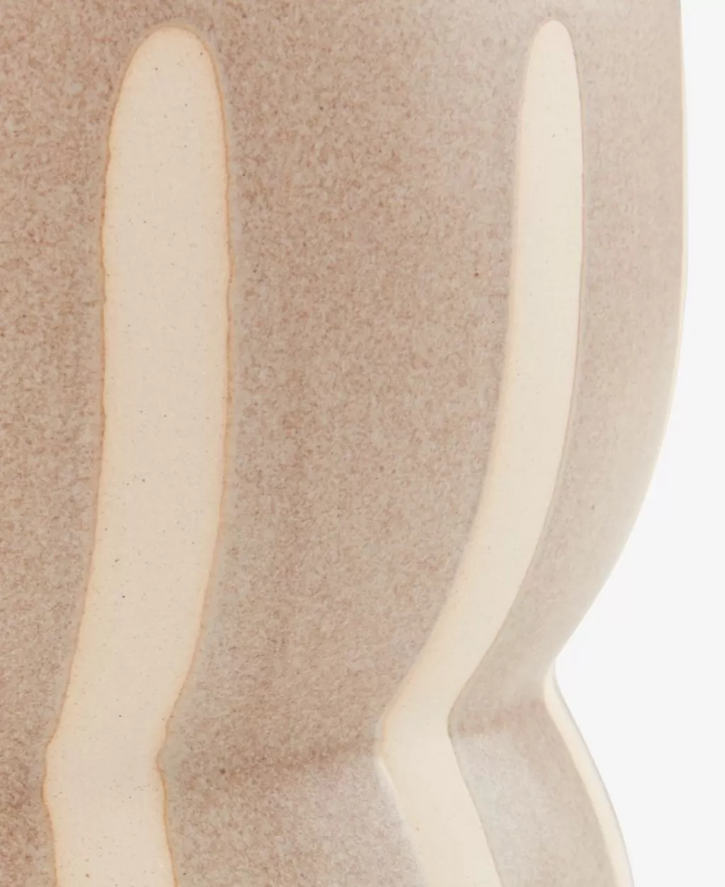 Sale JERRY Doniczka Ś14xW13cm beżowy w linie