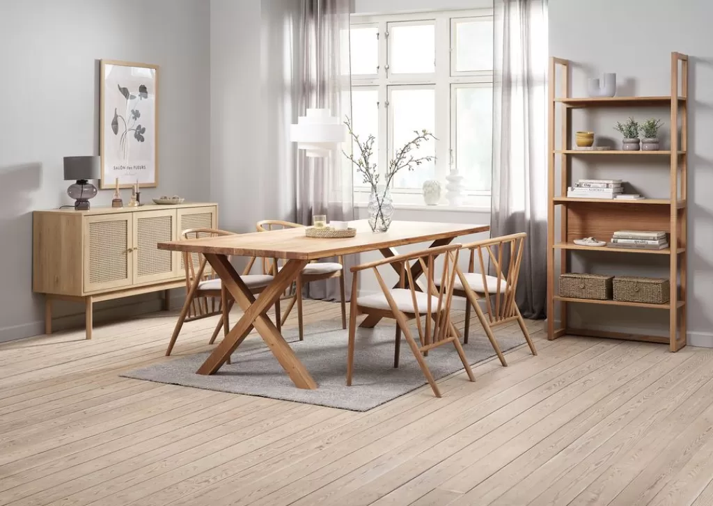 Shop GRIBSKOV + ARNBORG GRIBSKOV D230 stół dąb + 4 ARNBORG krzesła dąb