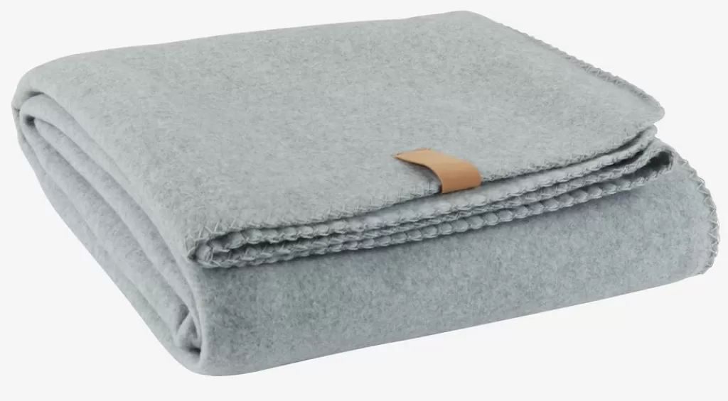 Fashion DAGLILJE Koc z polaru 130x170 jasnoszary