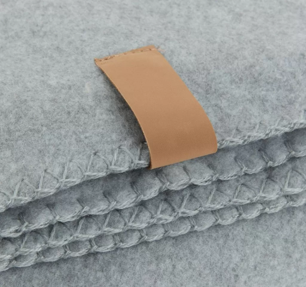 Fashion DAGLILJE Koc z polaru 130x170 jasnoszary