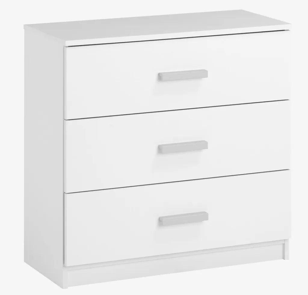 Best Sale TAPDRUP Komoda 3 szuflady biały