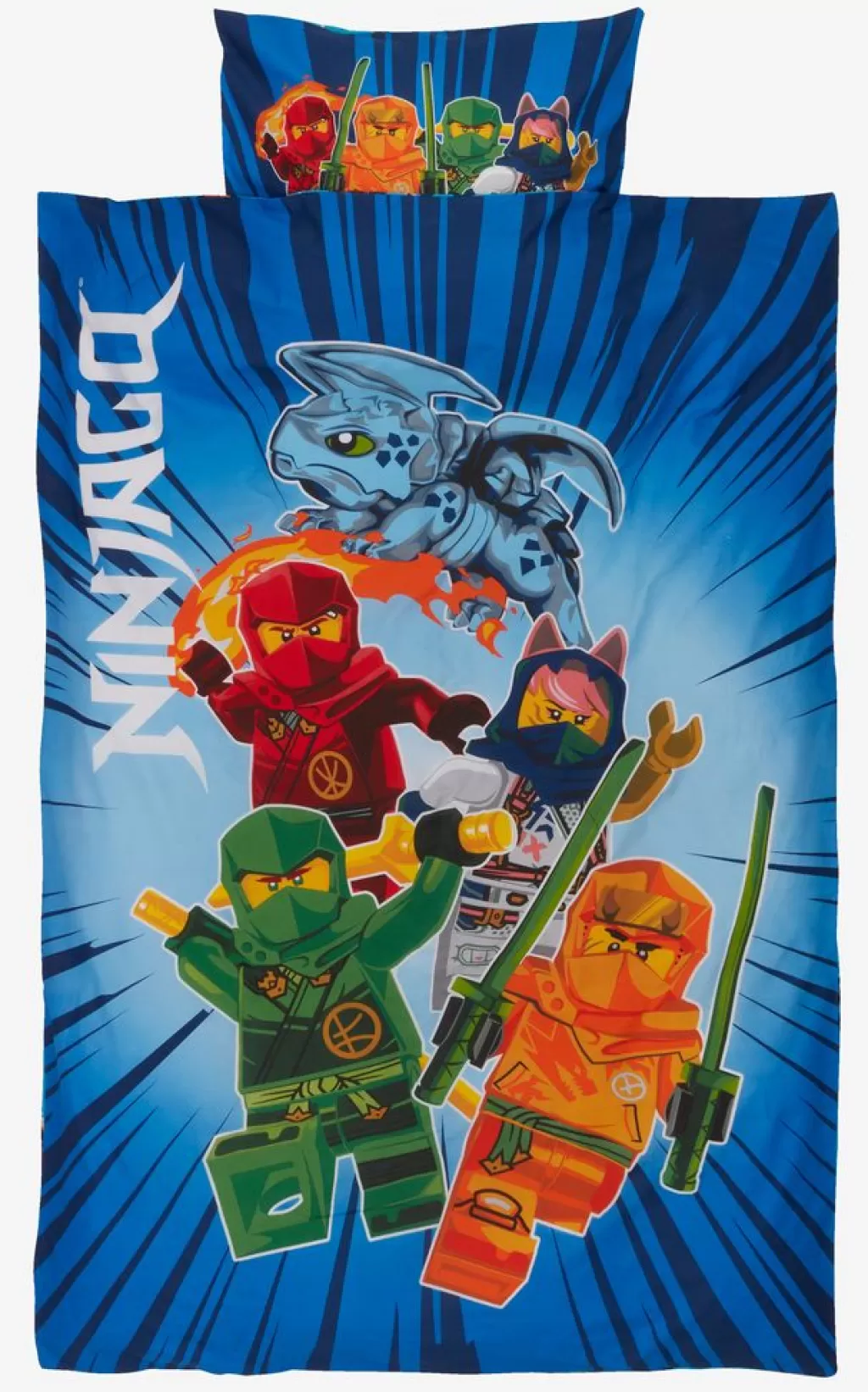 New LEGO NINJAGO Komplet pościeli 140x200 niebieski