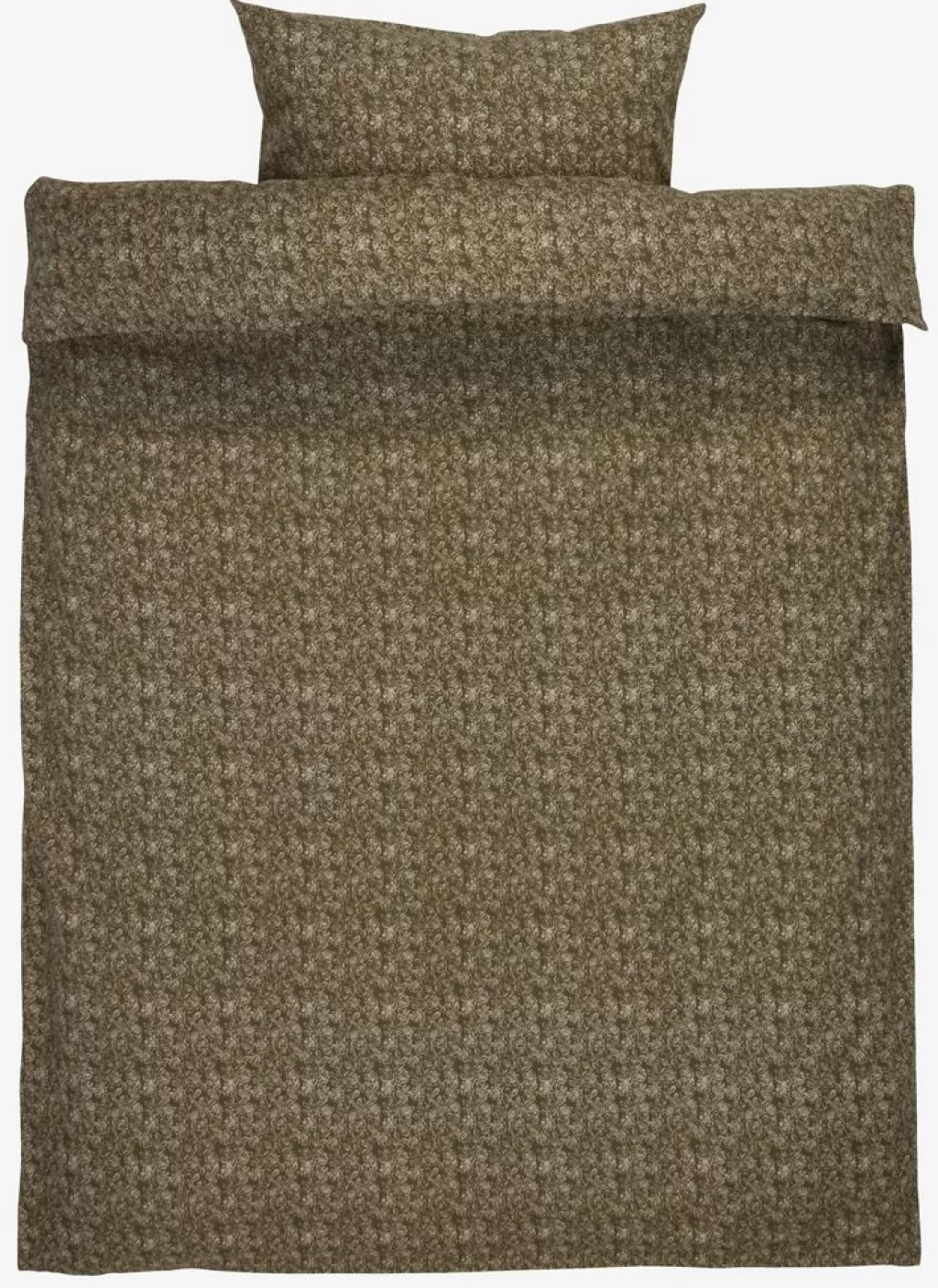Shop ROSA Komplet pościeli z flaneli 140x200 oliwkowy
