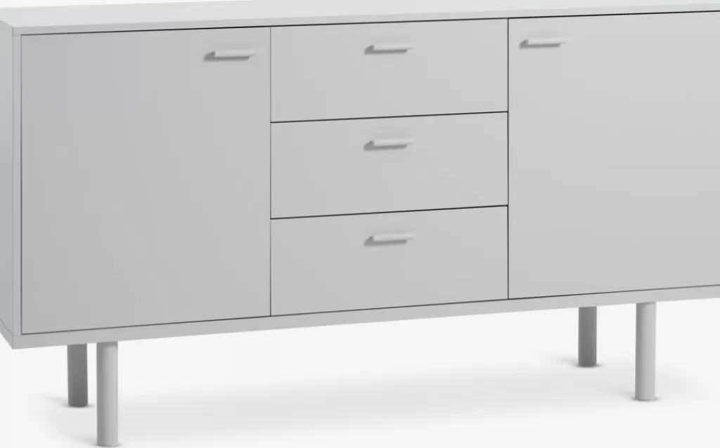 Cheap BELLELUND Kredens 2 drzwi 3 szuflady beżowy