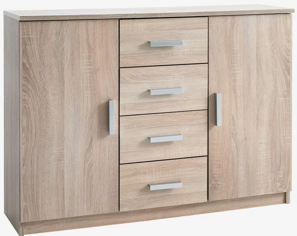 Cheap TAPDRUP Kredens 2 drzwi dąb dębowy