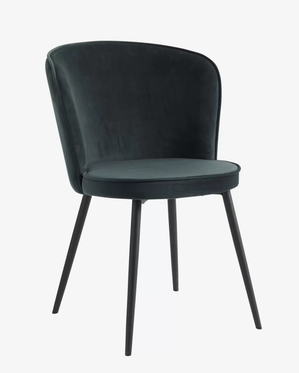 Discount RISSKOV Krzesło aksamit /czarny ciemnozielony
