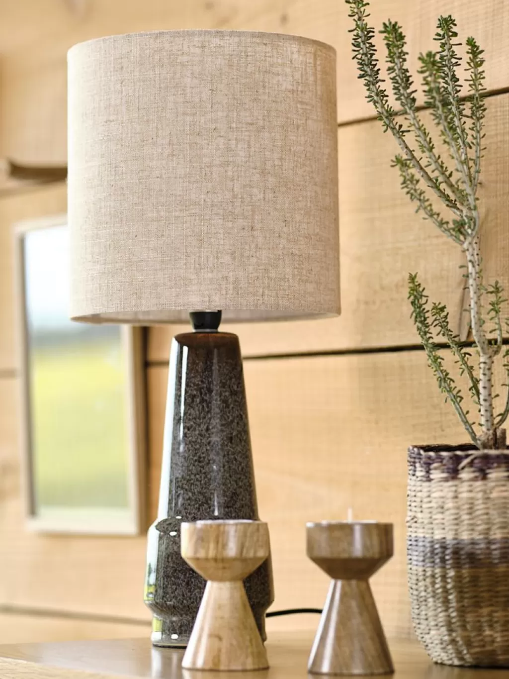 Best Sale VIGGO Lampa stołowa Ś21xW47cm szary