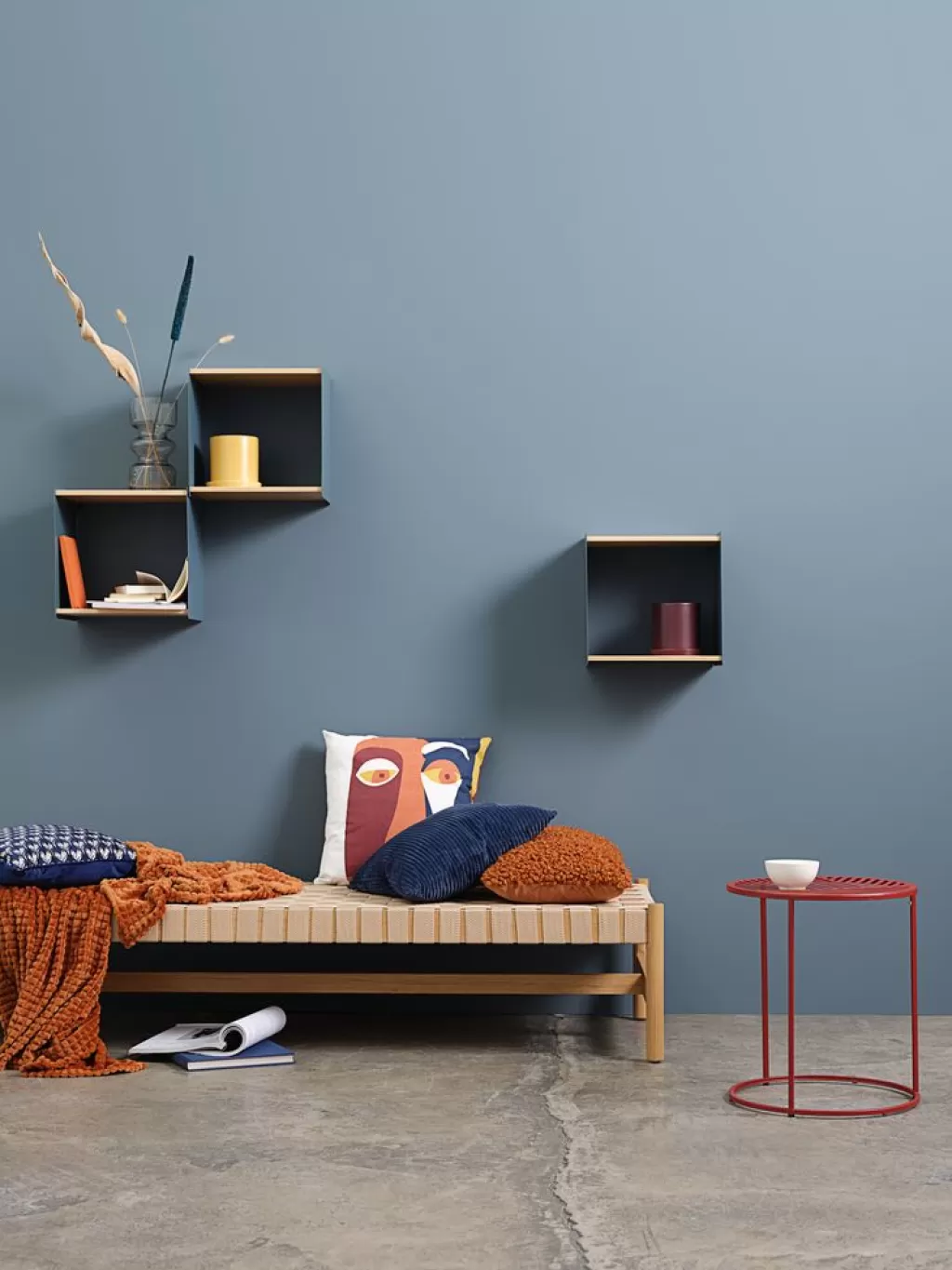 Clearance VADEHAVET Leżanka 189x67 naturalny tkanina/dąb