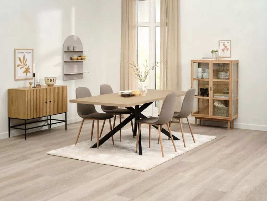 Store NORTOFT + BISTRUP NORTOFT D200 stół dąb + 4 BISTRUP krzesła oliwkowy