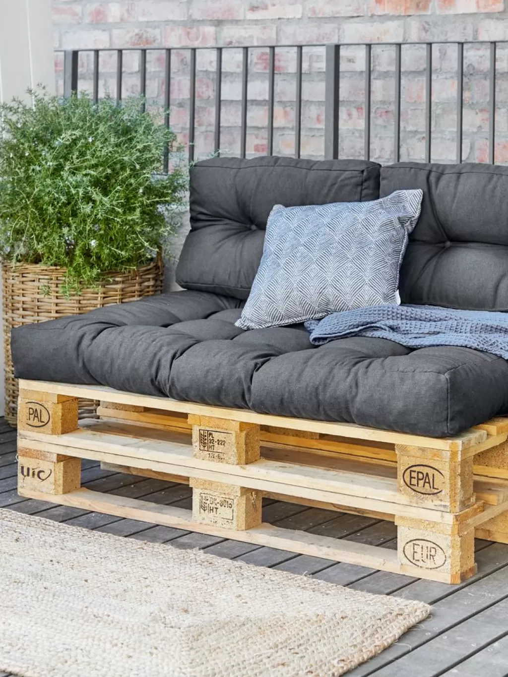 Online SKJERPE Poduszka na paletę 80x120 siedzisko