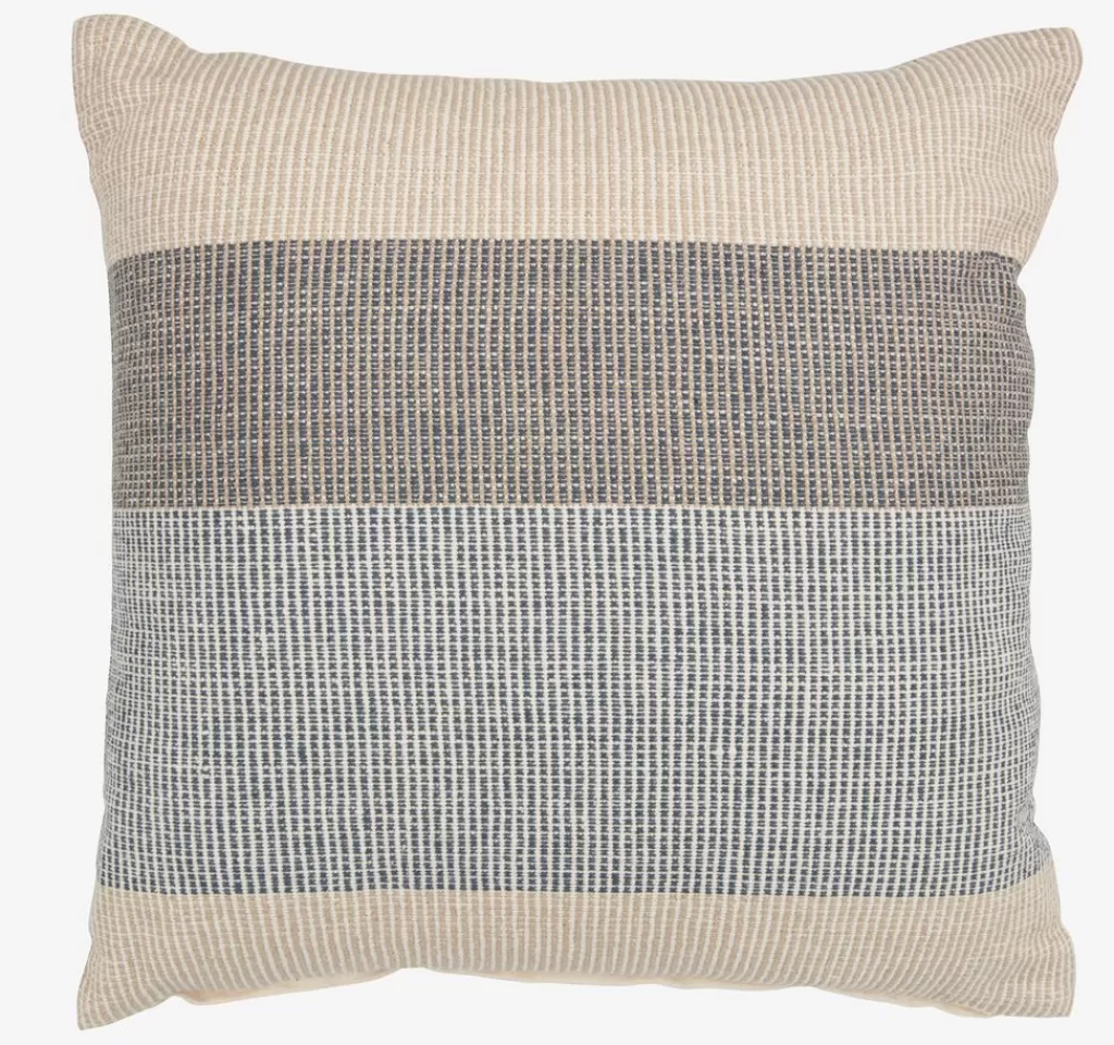 Clearance BERGFLETTE Poduszka ozdobna 45x45 beżowy/niebieski beżowy,niebieski