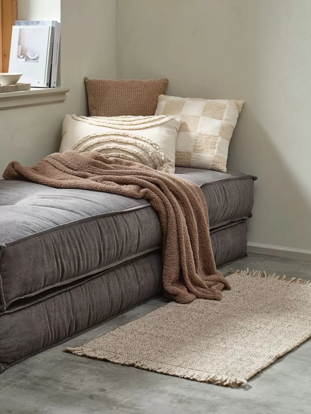 Best Sale SKOGFIOL Poduszka ozdobna 45x45 kremowy/beżowy brązowy,kremowy