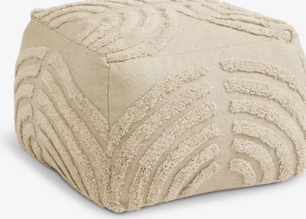 Store HYLKE Pufa 60x60 naturalny tkanina