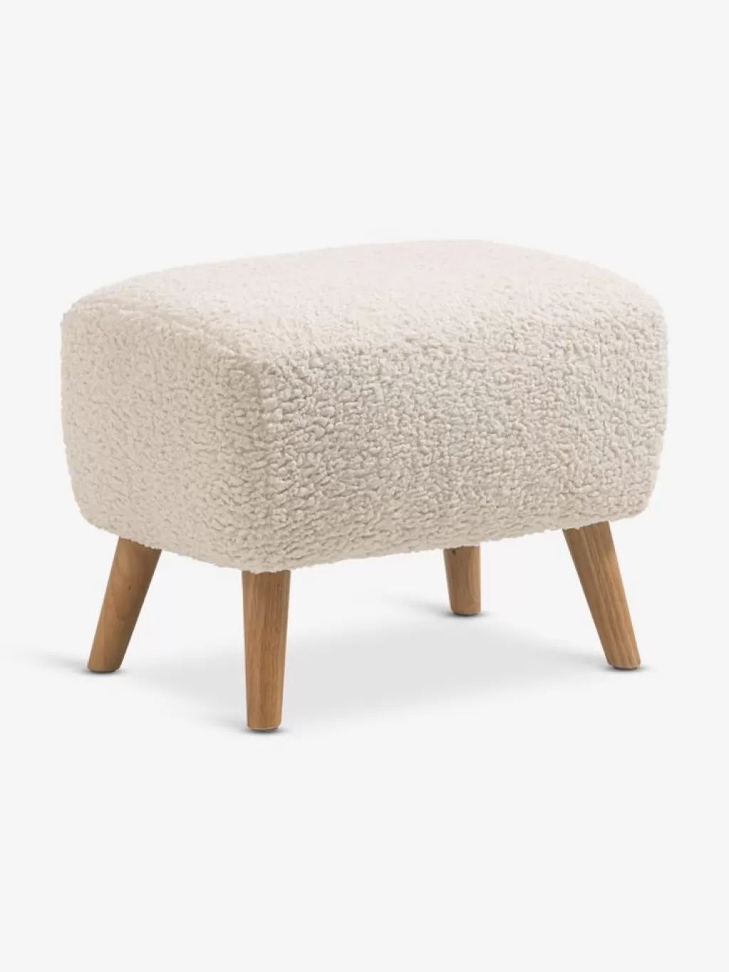 Flash Sale VILDSUND Pufa 52x41 naturalna biel naturalnabiel+dębowy