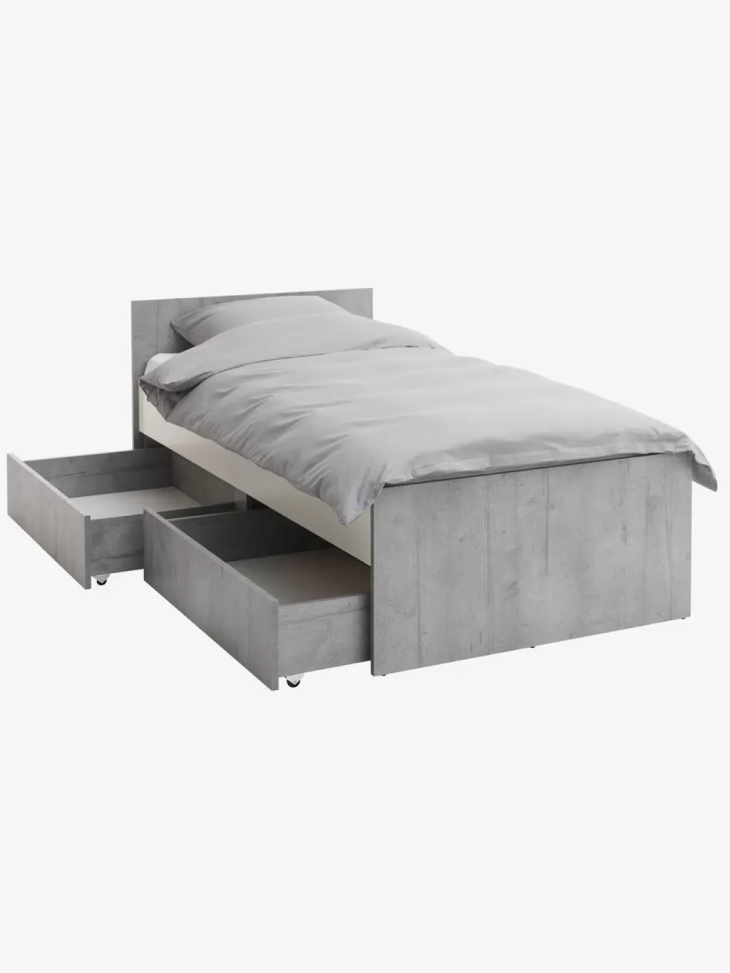 Cheap BILLUND Rama łóżka ze schowkiem 90x200 szary