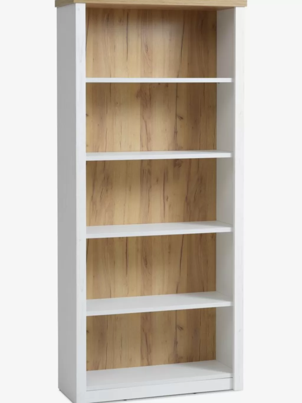 Best Sale MARKSKEL Regał 5 półek biały/kolor dębu