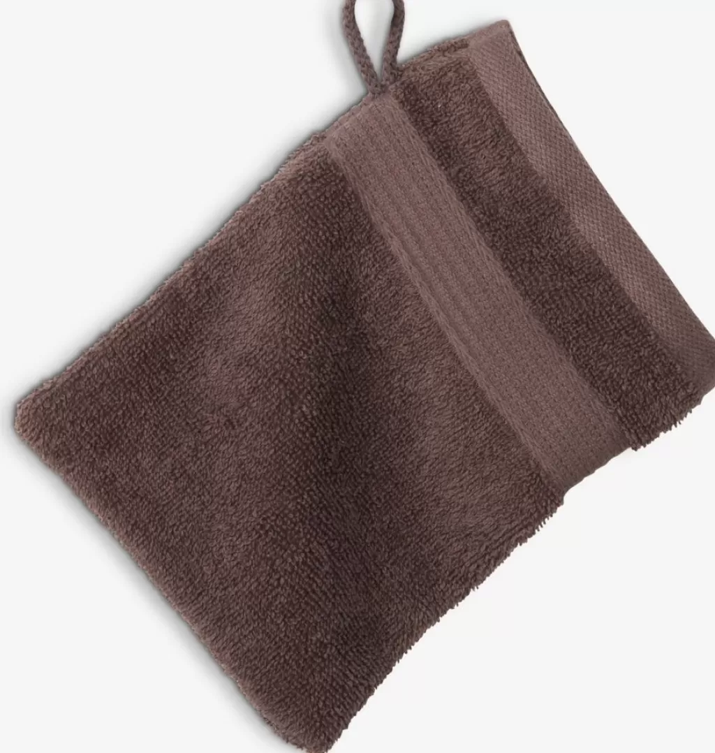 Hot KARLSTAD Rękawica do mycia 15x20 KRONBORG ciemnobrązowy