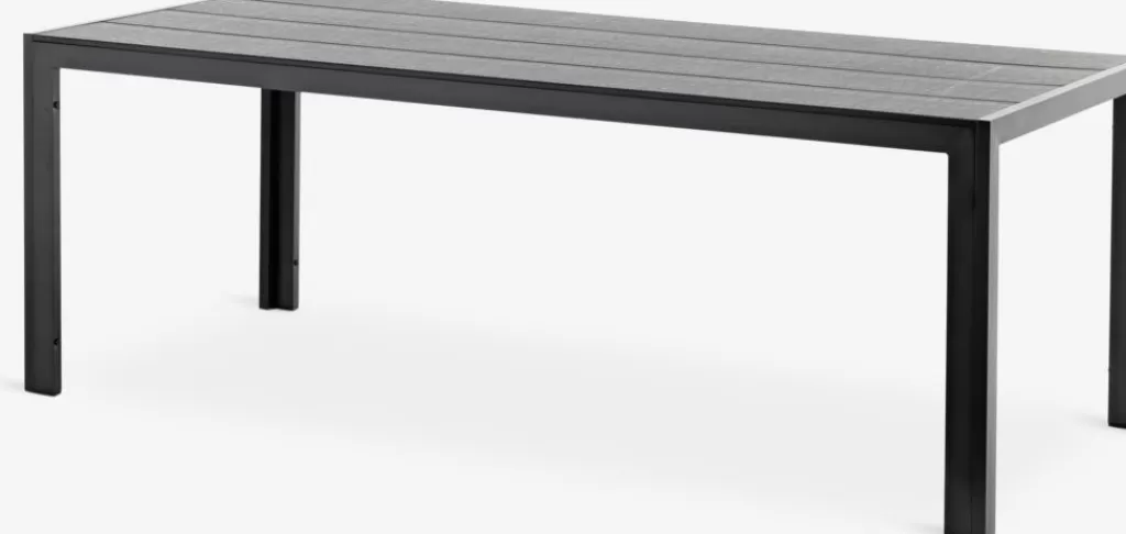 Fashion MADERUP Stół ogrodowy S90xD205 czarny