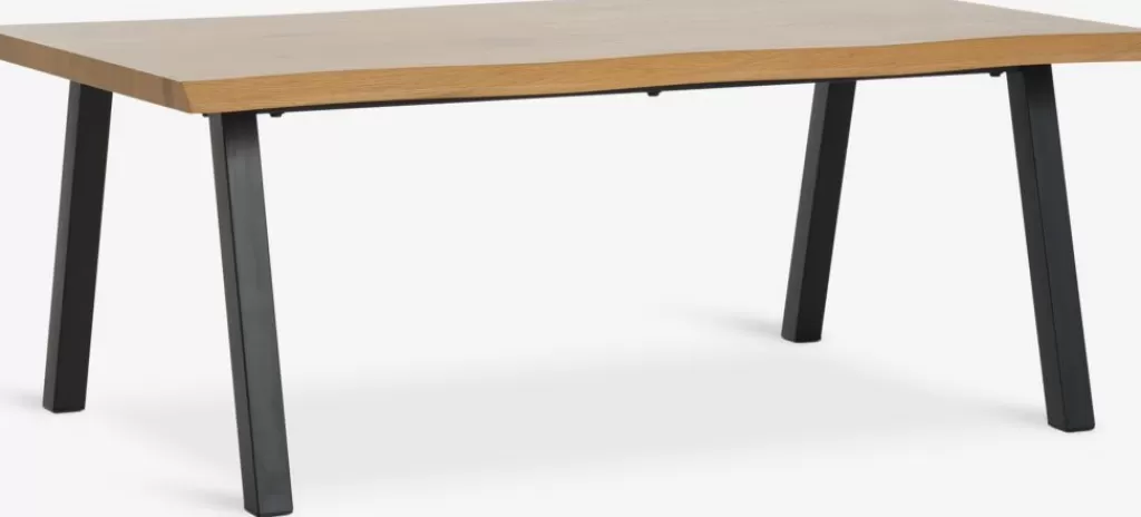 Shop HALSKOV Stolik kawowy 70x120 kolor dębu/czarny