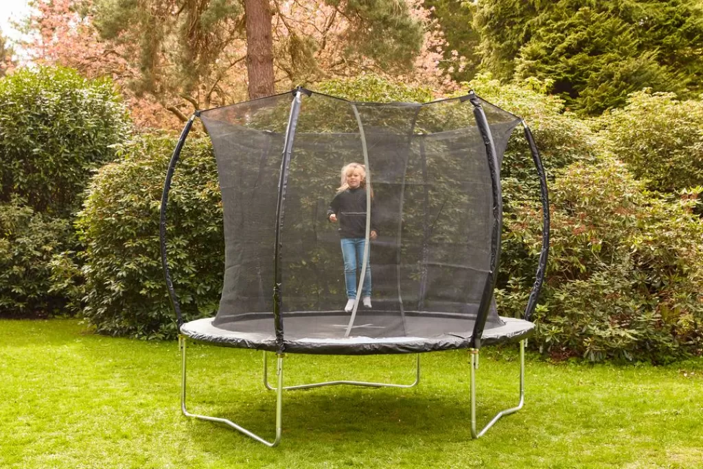 Cheap FALK Trampolina Ś305 z siatką zabezpieczającą czarny