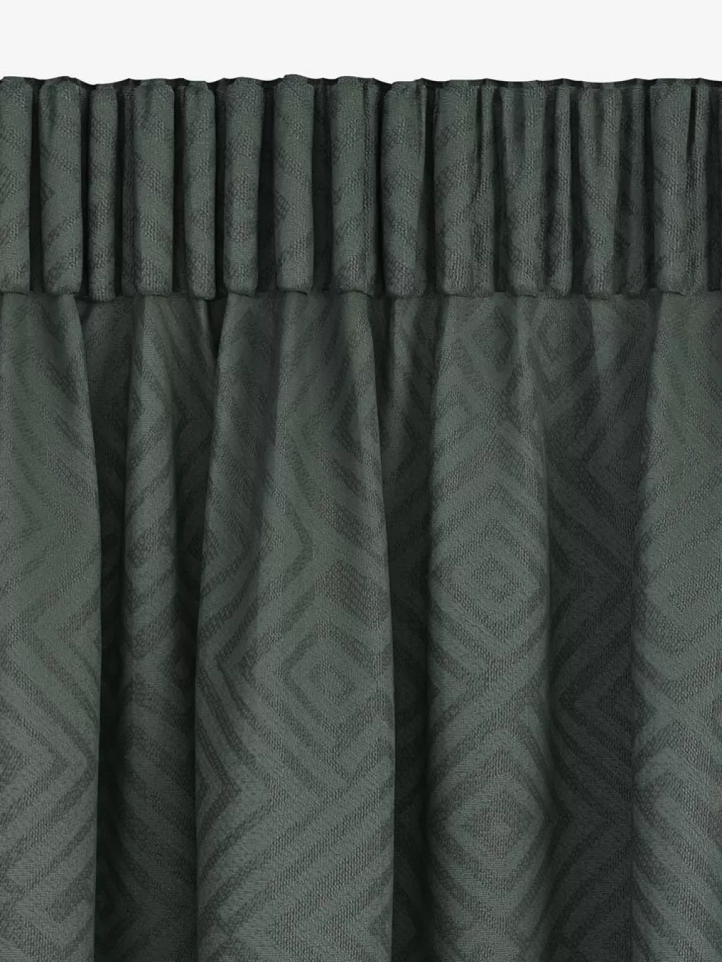 Sale LYGNE Zasłona 1x140x300 żakard zielony przydymionazieleń