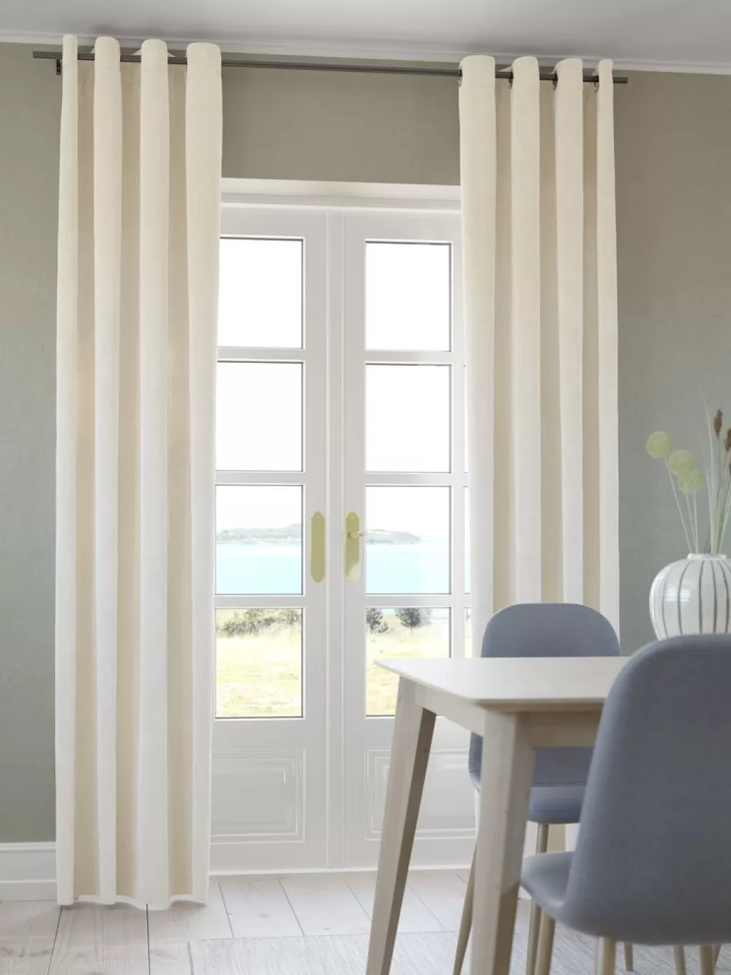 Best Sale NESVATN Zasłona 1x140x300 szenil kremowy