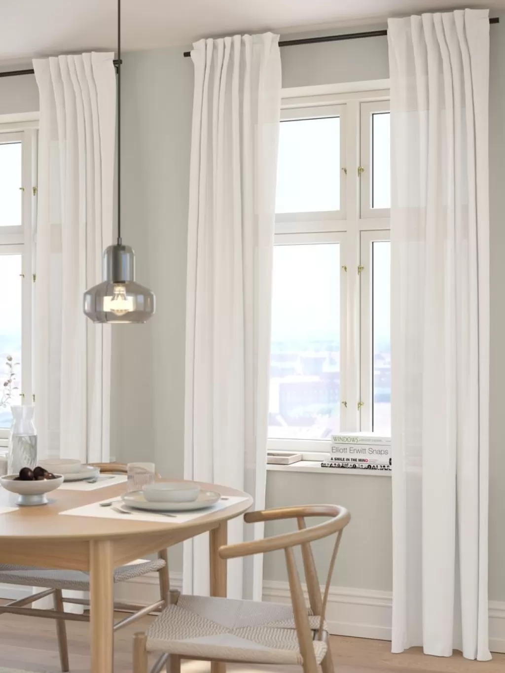 Store SKAGERN Zasłona 1x140x245 naturalna biel